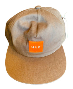 Huf Hat Brown Box Unstructured Snapback