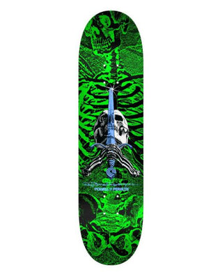 Powell Deck Skull and Sword Green 8.0