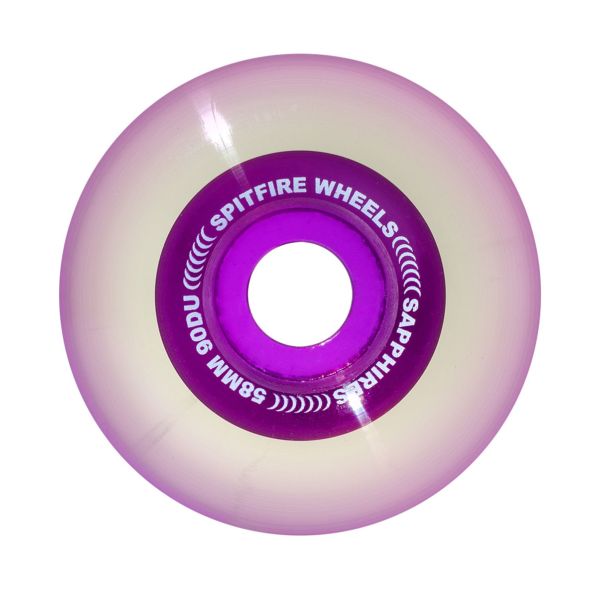 Spitfire Wheels 58mm Classics Saphire Clear Purple 90a