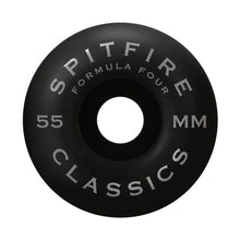 Load image into Gallery viewer, Spitfire Wheels 55mm Floral Black 99mm Classics