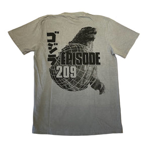 Episode 209 Pocket Tee Godzilla Grey