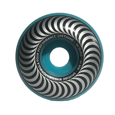 Spitfire Wheels 54mm Classics Teal/Silver 99a
