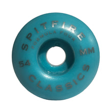 Load image into Gallery viewer, Spitfire Wheels 54mm Classics Teal/Silver 99a