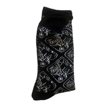 Load image into Gallery viewer, Toy Machine Socks Cubist Black