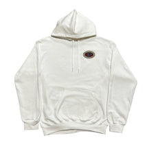 Load image into Gallery viewer, Precision Hoodie White Classic Oval Logo