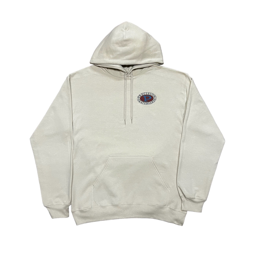 Precision Hoodie Sand Classic Oval Logo