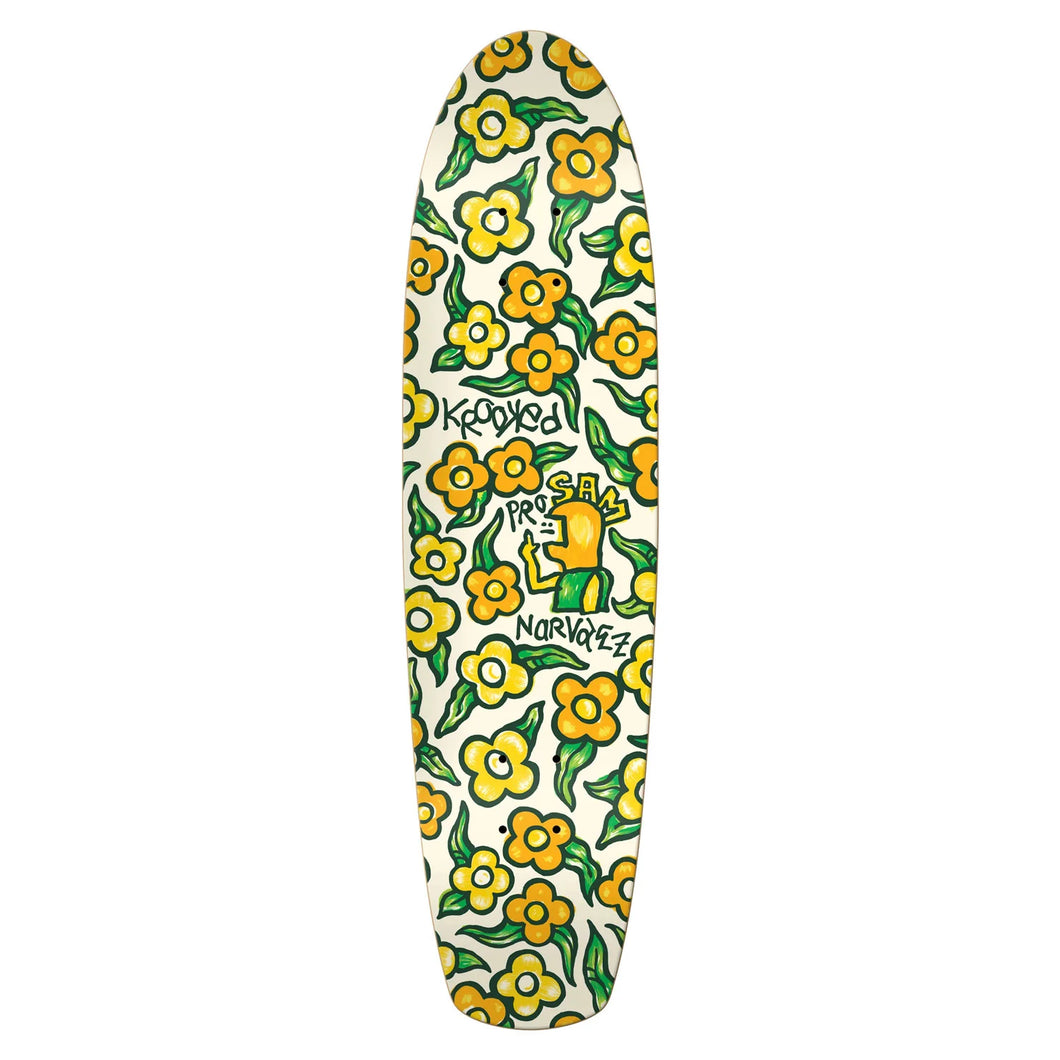 Krooked Deck Zip Zinger Flowers 7.75 Sam