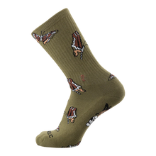 Load image into Gallery viewer, Psockadelic Socks New Day Olive Green