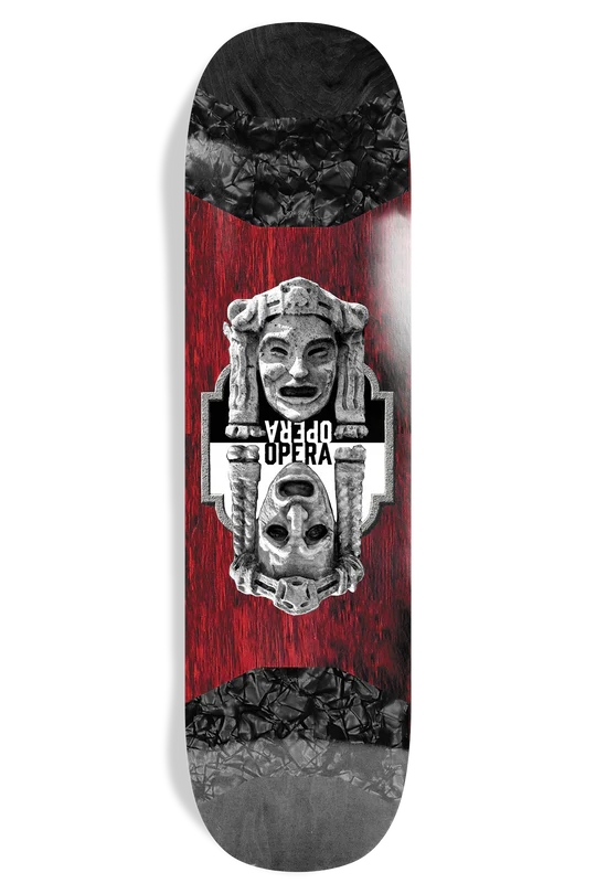 Opera Skateboards 8.5 Twins Pop Slick Red/Black