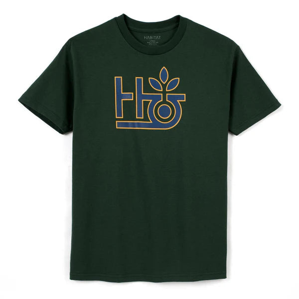 Habitat Tee Pod Logo Dark Green