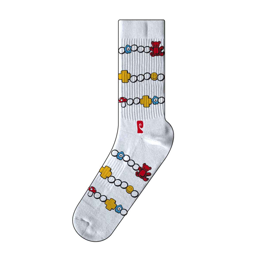 Psockadelic Socks Henrys Jewelry White