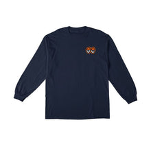 Load image into Gallery viewer, Krooked Long Sleeve Strait Eyes Navy Orange