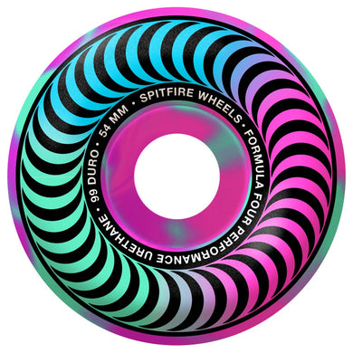 Spitfire Wheels 54mm Formula4 99a Pink/Teal