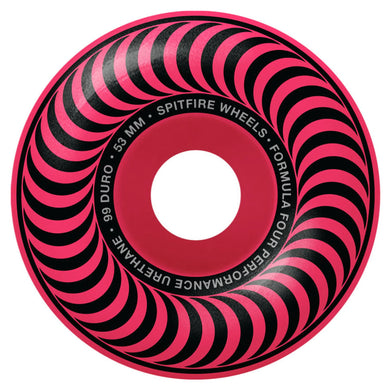 Spitfire Wheels 53mm Formula4 99a Neon Pink