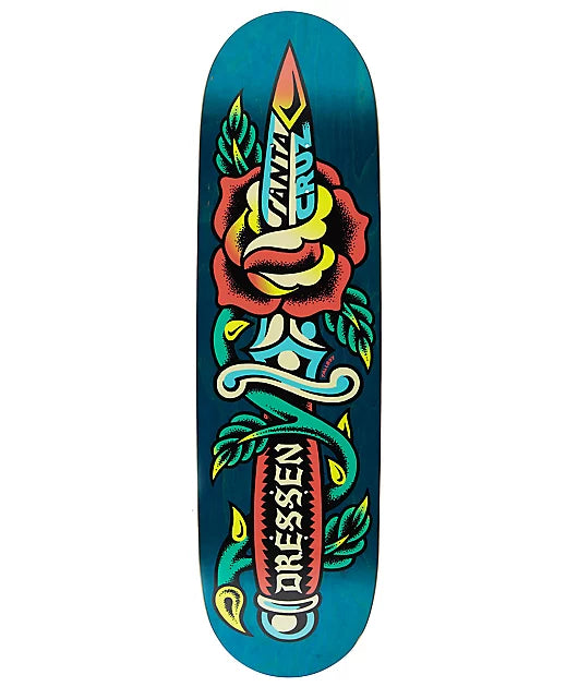 Santa Cruz Deck 8.7 Dressen Rose Dagger