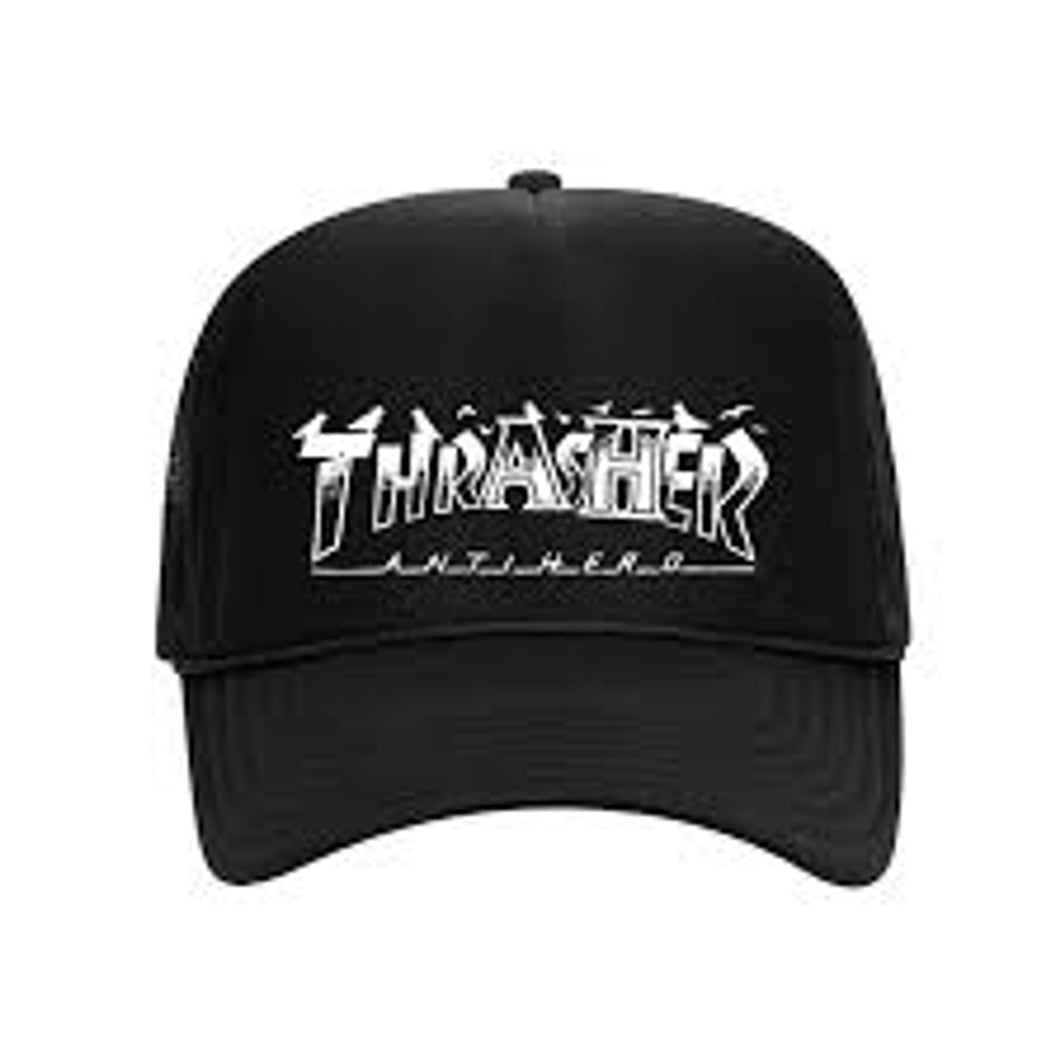 Thrasher Hat Anti Hero Pigeon Mag Trucker Black