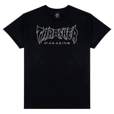 Thrasher Tee Metal Black