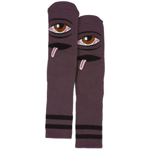 Toy Machine Socks Bloodshot Eye Eggplant