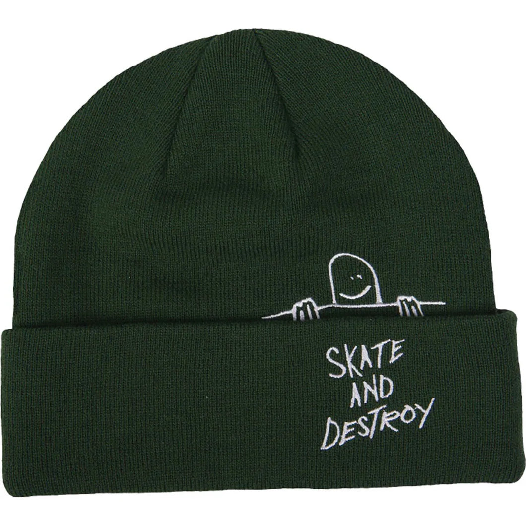 Thrasher Beanie Gonz Sad Fold Forest Green