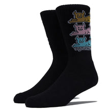 Load image into Gallery viewer, Toy Machine Socks Triple Cat Black OSFM