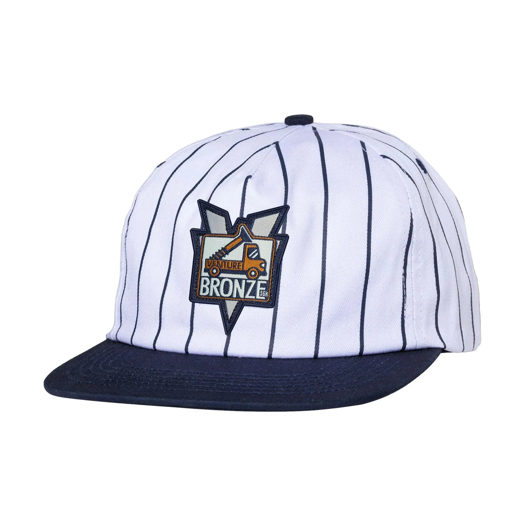 Venture Hat Bronze Snap Pinstripe