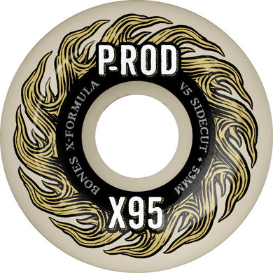 Bones P-Rod Pro 53mm V5 Sidecut 95a X-Formula