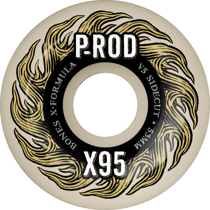 Bones P-Rod Pro 53mm V5 Sidecut 95a X-Formula