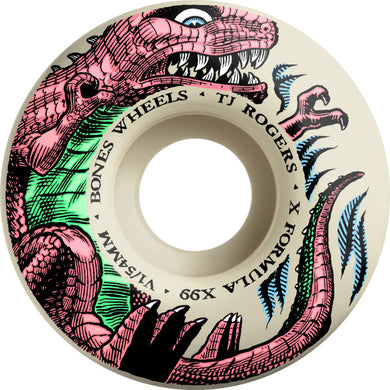 Bones 54mm V1 Dino Sortas X Formula 99a Rogers