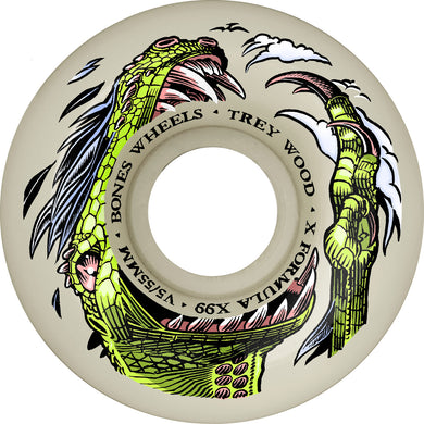 Bones 55mm V5 Sidecut Dino Sortas X Formula 99a Trey Wood