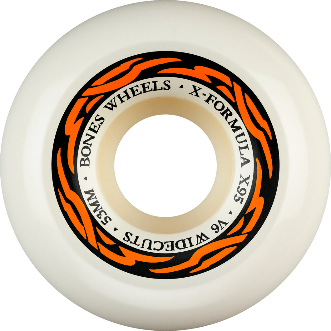 Bones Wheels 53mm V6 Widecuts 95a X-Formula Orange – Precision