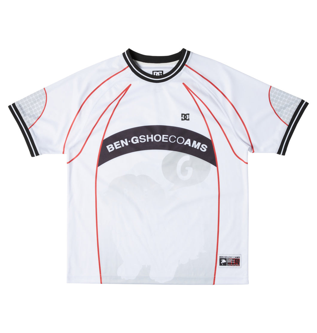 DC x Ben Jersey Shirt White/Black/Red