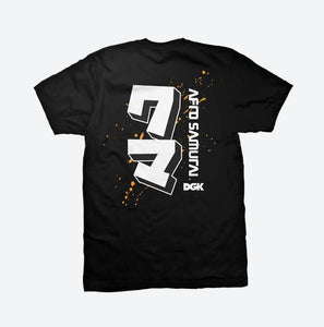 DGK Tee Afro Samurai Kuma Black