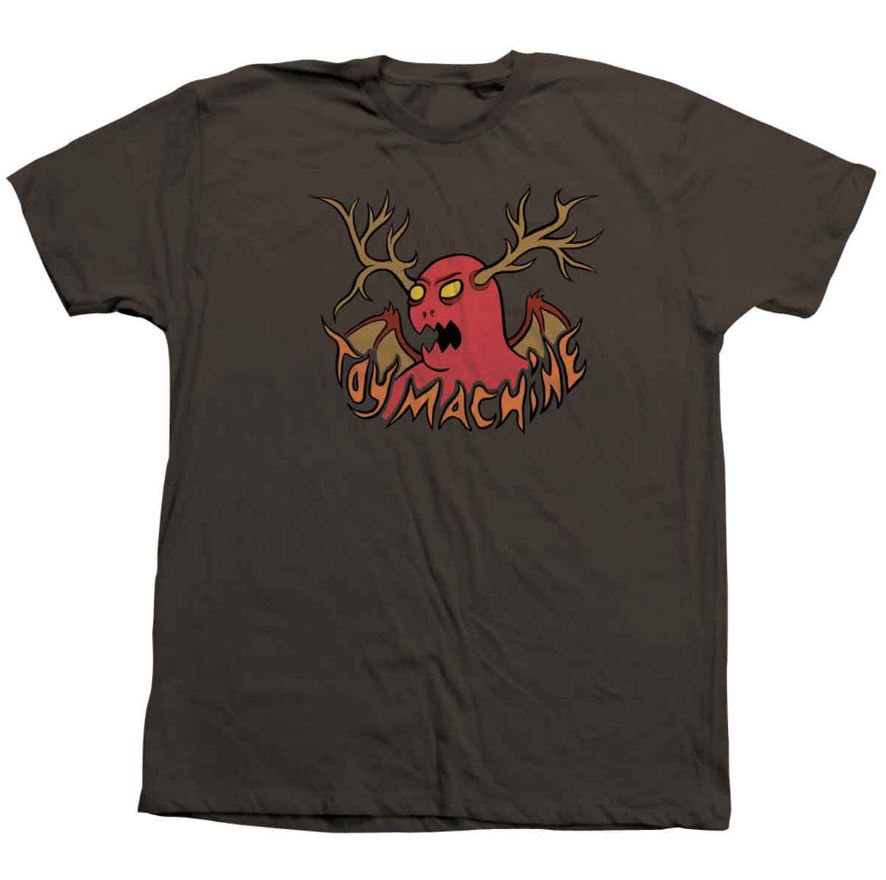 Toy Machine Tee Antler Monster Chocolate