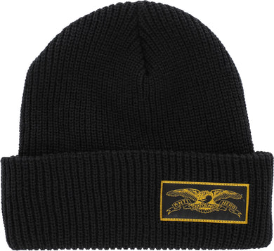 Anti Hero Beanie Stock Eagle Label Cuff Black