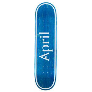 April Deck 8.25 OG Logo Blue Invert – Precision Skateshop