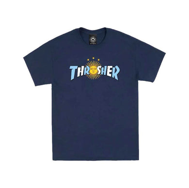 Thrasher Tee Argentina Estrella Navy