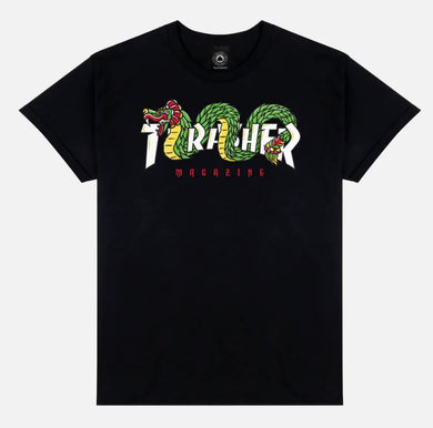 Thrasher Tee Aztec Black