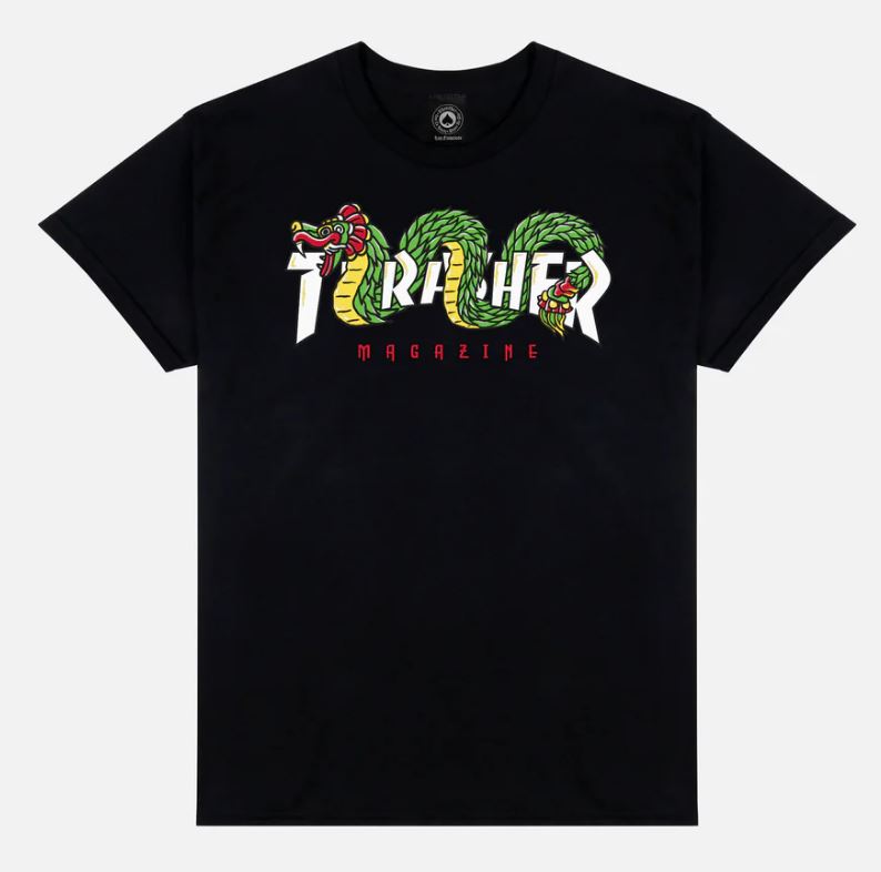 Thrasher Tee Aztec Black