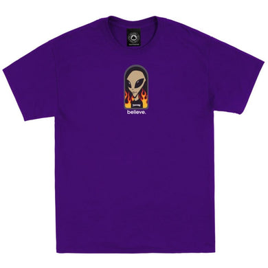 Thrasher Tee AWS Believe Purple