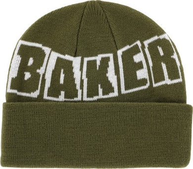 Baker Beanie Brand Logo Dark Green
