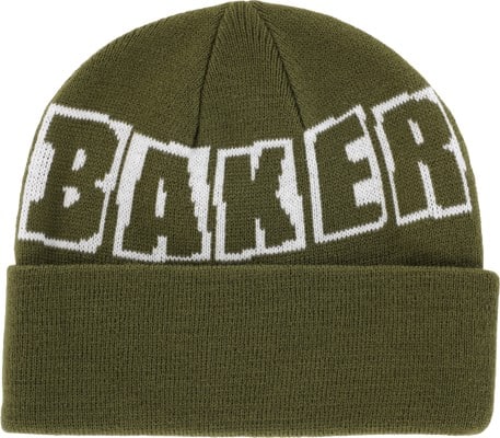 Baker Beanie Brand Logo Dark Green