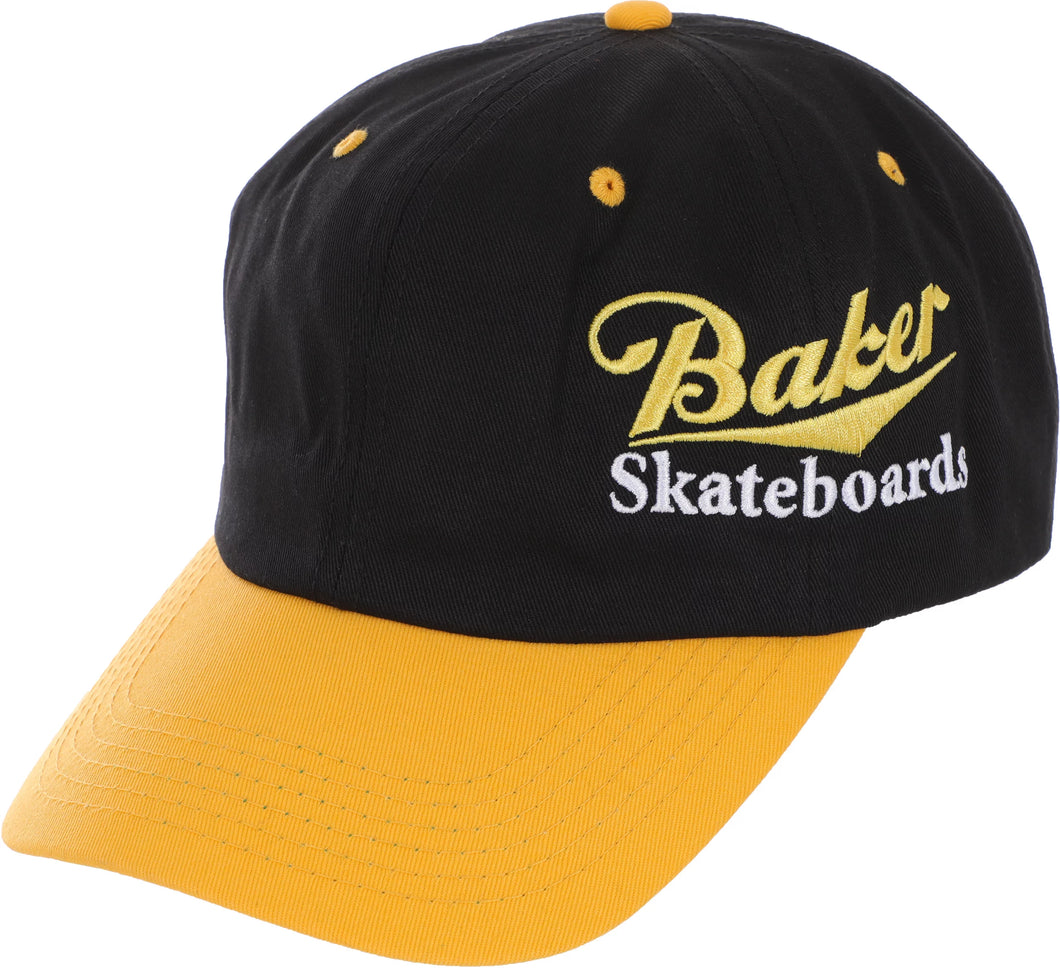 Baker Hat Cool Place Black Yellow Snapback