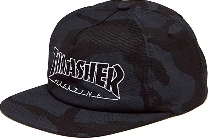 Thrasher Hat Mag Logo Snapback Black Camo