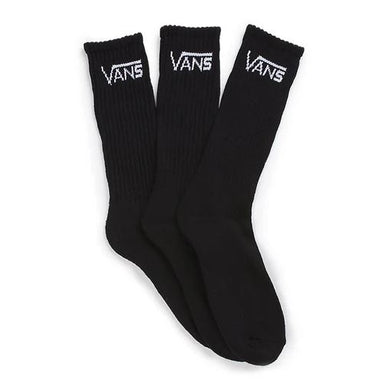 Vans Socks Classic Crew Black 3 Pack