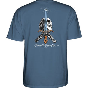 Powell Peralta T-Shirt Indigo Blue Skull & Sword