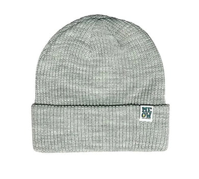 Meow Beanie Stacked Logo Bone