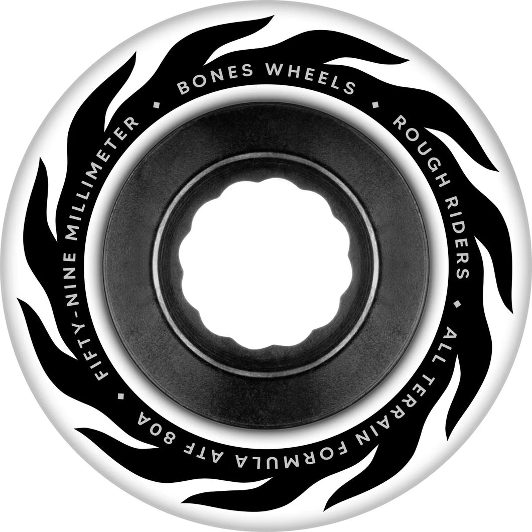 Bones ATF Rough Riders Eternal Flame Wheels White 59mm 80a