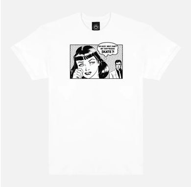 Thrasher Tee Boyfriend White