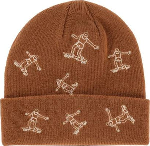 Thrasher Beanie Gonz Pattern Brown