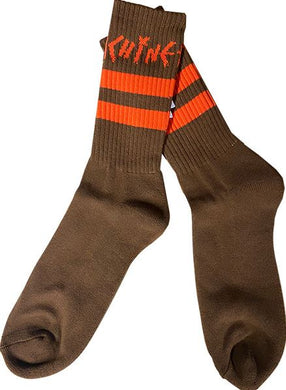 Toy Machine Socks Stripes Brown
